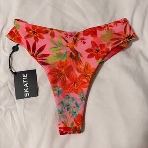 Skatie Tropical Floral Bikini Bottom